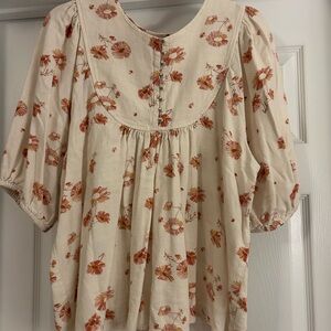 Wonderly Cream Floral Blouse